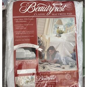 Simmons Beautyrest Mattress Pad  X-Long Twin Expand-A-Grip
